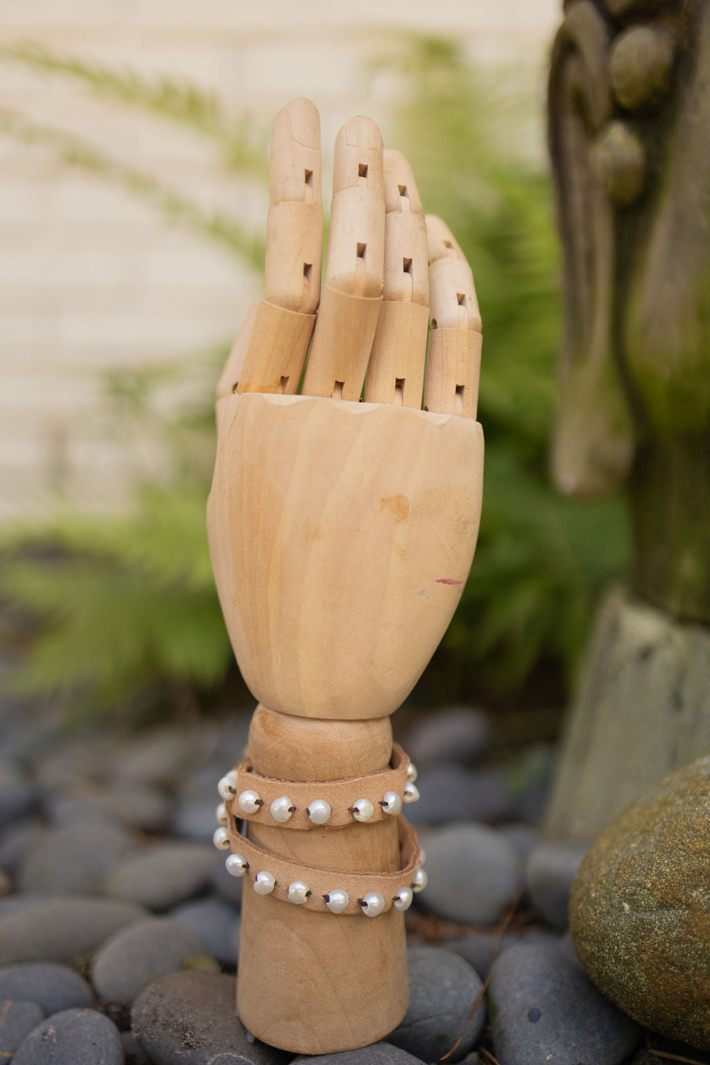 TAN SUEDE LEATHER DOUBLE WRAP BRACELET
