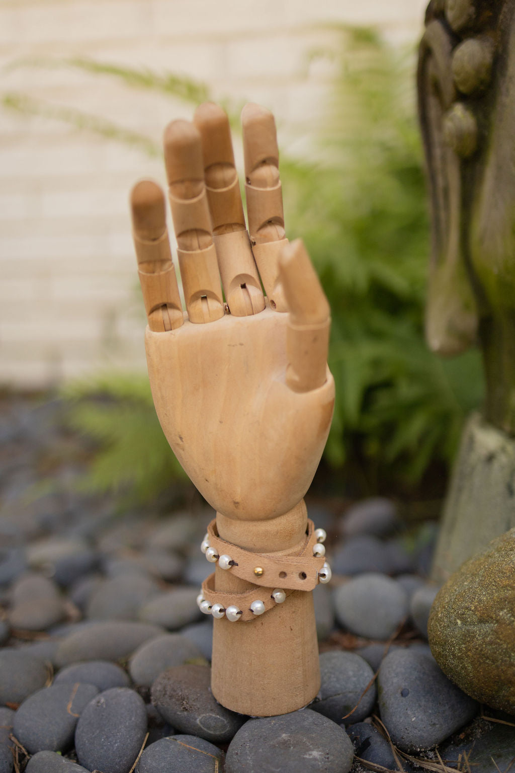 TAN SUEDE LEATHER DOUBLE WRAP BRACELET
